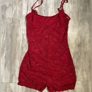 2PCS Mesh Lace Romper